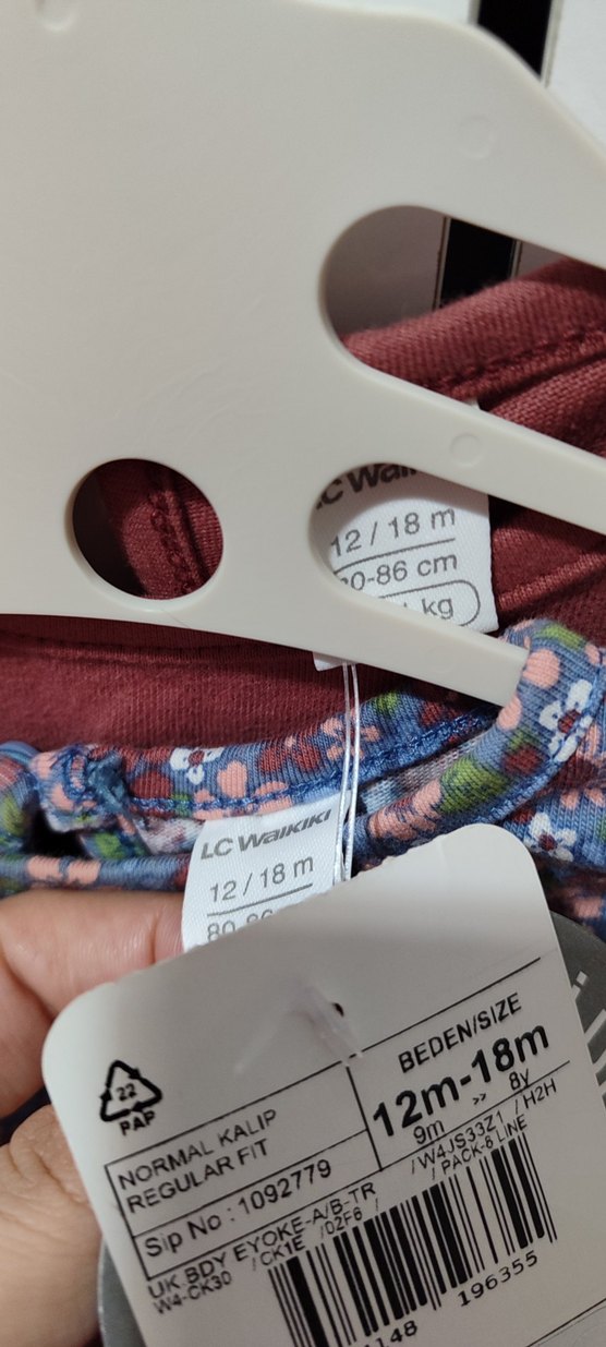 Kız Çocuk Uzun Kollu Çiçek Desenli Tişört - Görsel 5