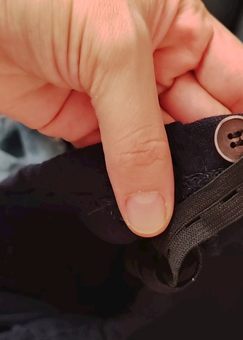 Tokalı Gri Denim Hamile Pantolonu - Görsel 4