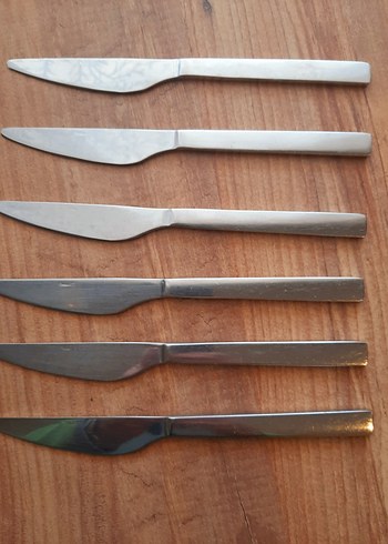 Bej Gri Desenli 6'lı Bıçak Seti - Görsel 5