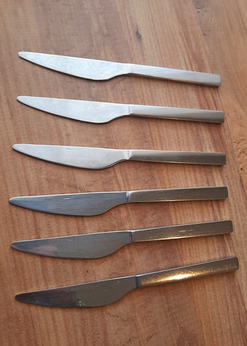 Bej Gri Desenli 6'lı Bıçak Seti - Görsel 3