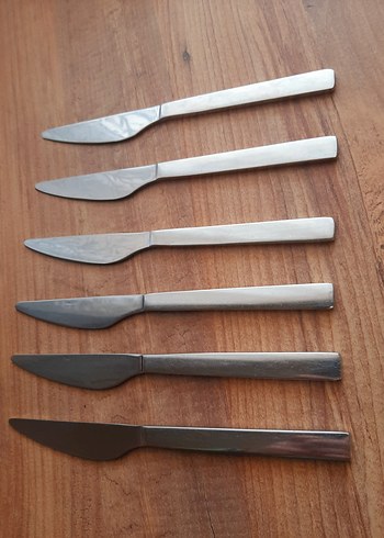 Bej Gri Desenli 6'lı Bıçak Seti - Görsel 2