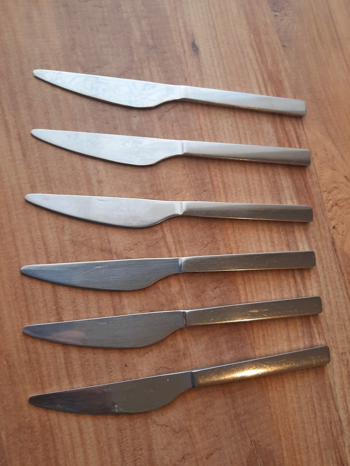 Bej Gri Desenli 6'lı Bıçak Seti - Görsel 3