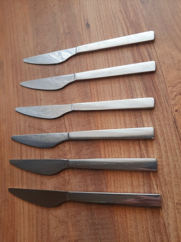 Bej Gri Desenli 6'lı Bıçak Seti - Görsel 2