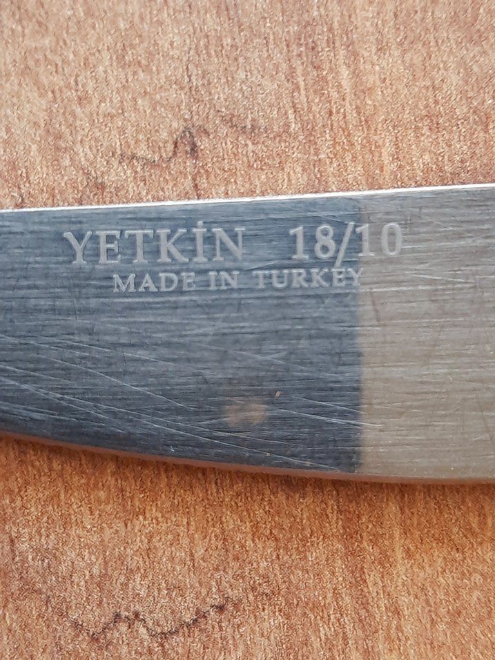 Bej ve Gri Desenli 6 Parça Bıçak Seti - Görsel 5