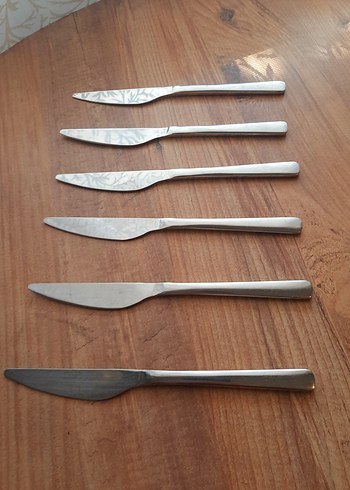 6 Parça Paslanmaz Çelik Bıçak Seti - Görsel 2