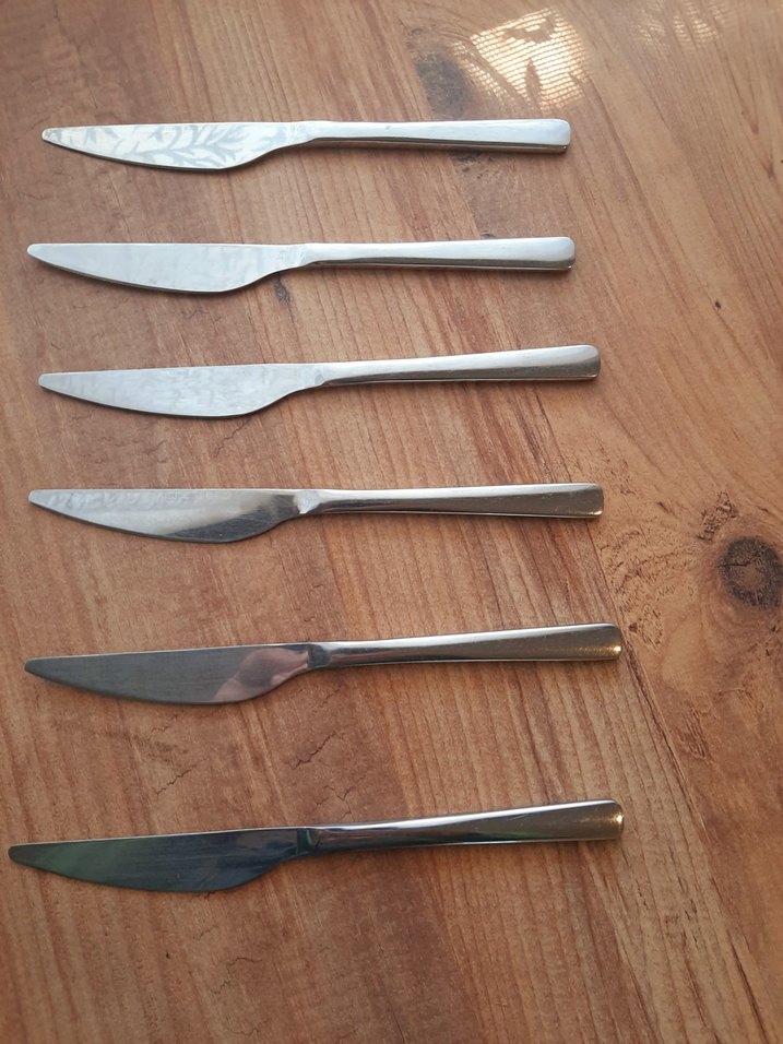 6 Parça Paslanmaz Çelik Bıçak Seti - Görsel 5