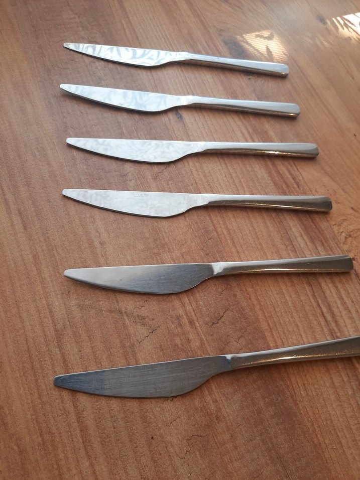 6 Parça Paslanmaz Çelik Bıçak Seti - Görsel 4