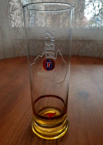 Foster's Renkli Altlıklı Bira bardağı - Görsel 5