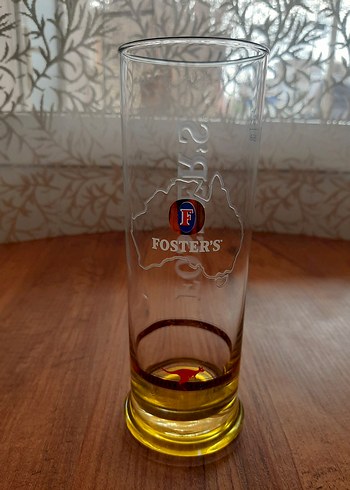 Foster's Renkli Altlıklı Bira bardağı - Görsel 6