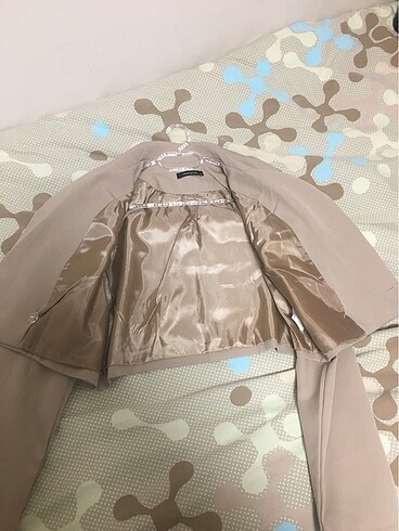 s Beden camel Renk Crop blazer