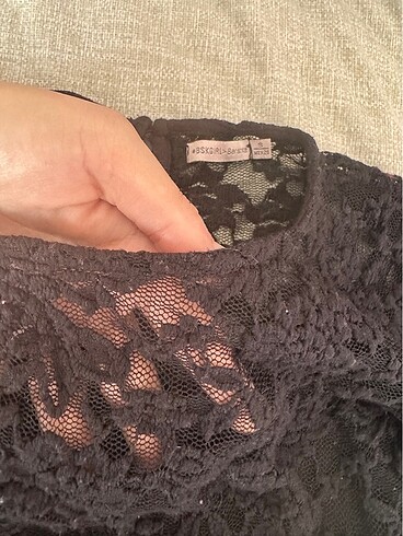 s Beden Bershka dantelli büstiyer bluz