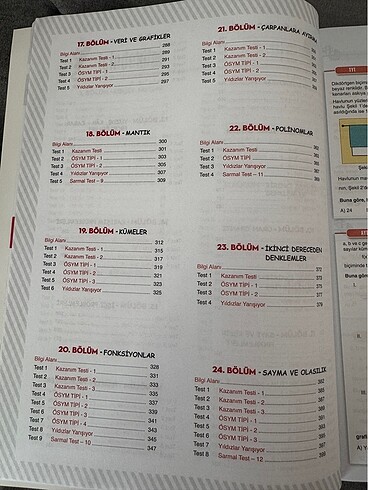  Beden Renk Bilgi Sarmal Matematik soru bankası