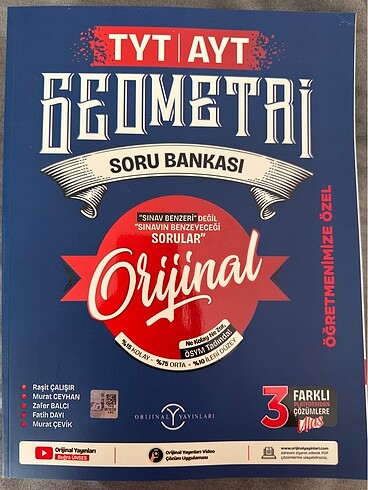 Orijinal tyt-ayt geometri soru bankası