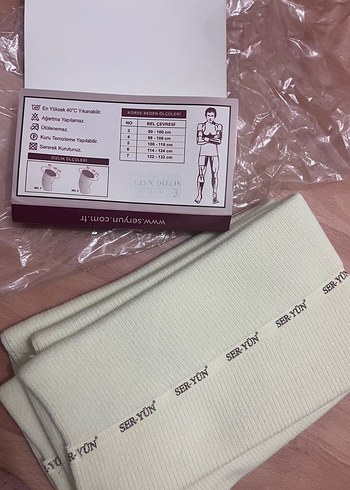 Yün dizlik 1 çift 3 beden - Görsel 2