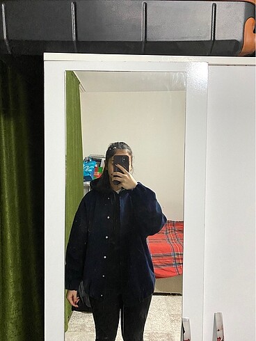 m Beden lacivert Renk Stradivarius bomber ceket
