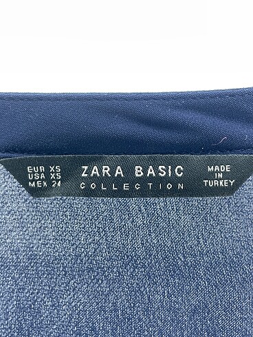 xs Beden lacivert Renk Zara Bluz %70 İndirimli.