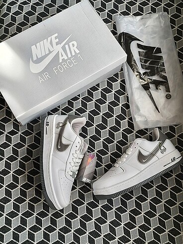 37 Beden NİKE AİR FORCE VALENTİNES GREY