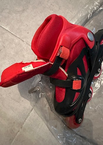 33-36 Kırmızı Kaykay Patenleri Tokalı - Görsel 4