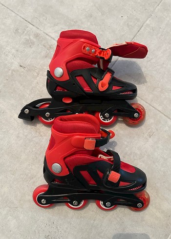 33-36 Kırmızı Kaykay Patenleri Tokalı - Görsel 3