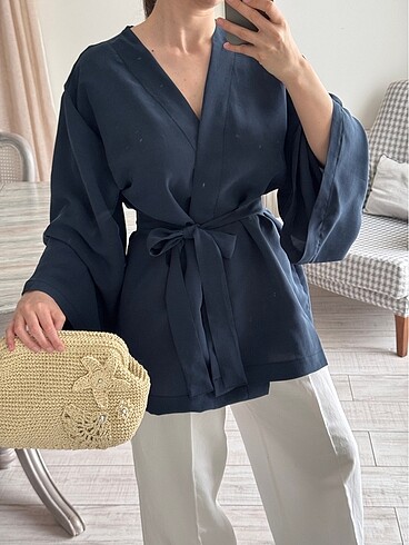 Lacivert kimono