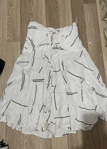 Bohem Beyaz Mini Keten Etek takım - Görsel 3