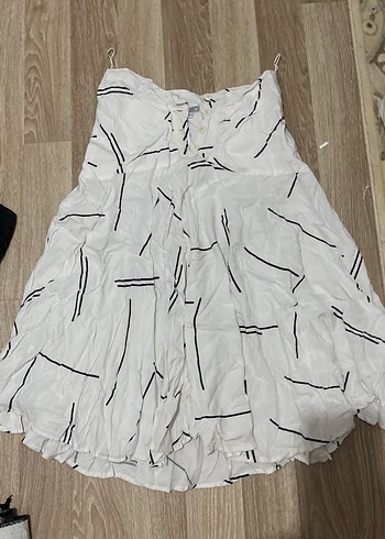 Bohem Beyaz Mini Keten Etek takım - Görsel 2