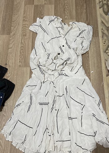 Bohem Beyaz Mini Keten Etek takım - Görsel 6