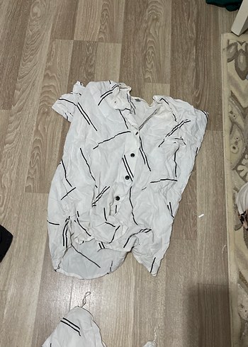 Bohem Beyaz Mini Keten Etek takım - Görsel 8