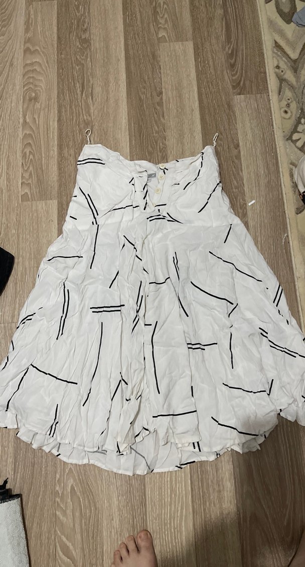 Bohem Beyaz Mini Keten Etek takım - Görsel 4