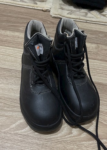 Siyah Bağcıklı kadın ve erkek unisex Kauçuk Bot - Görsel 2