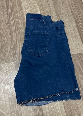 Gevşek Kesim Mini Mavi Denim Şort - Görsel 6