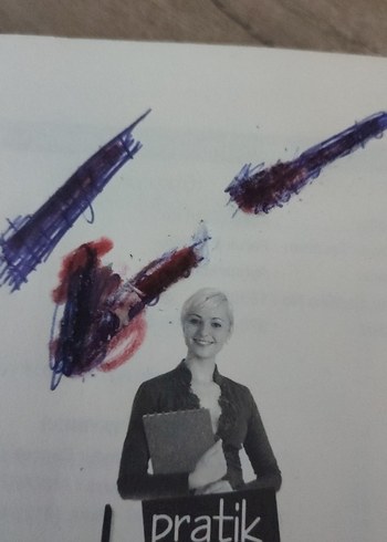 Kırmızı Baskılı Uzun Kollu Ofis Elbisesi - Görsel 3