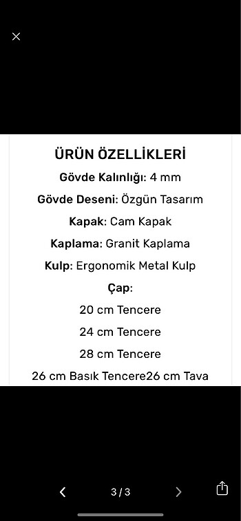 Beden mor Renk Granit tencere seti