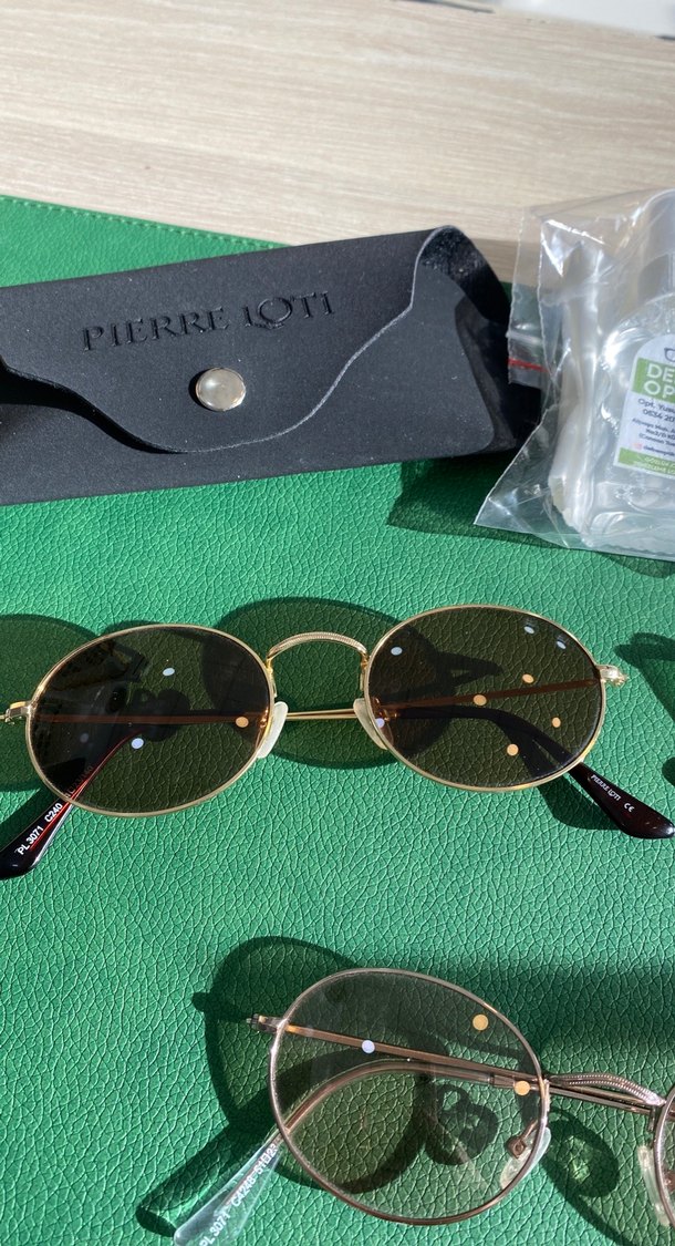 Şeffaf Yeşil Kadın Gözlükler - Görsel 4