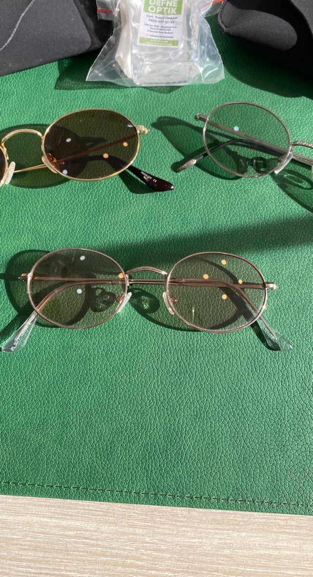 Şeffaf Yeşil Kadın Gözlükler - Görsel 3