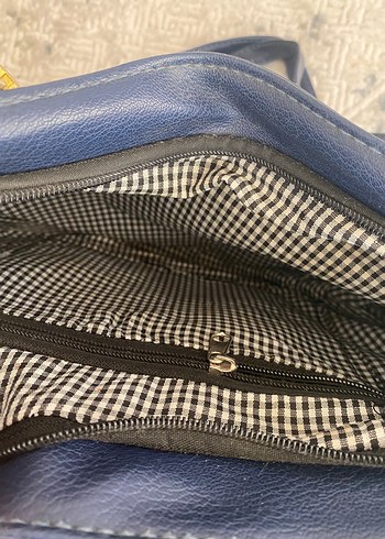 Mia Touch Mavi Deri Kadın Çanta - Görsel 3