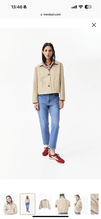 H& m kısa trenckot
