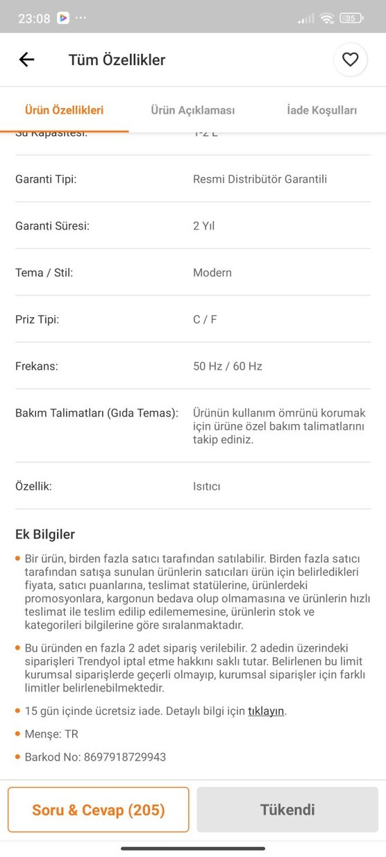 Karaca Siyah Çay Makinesi - Görsel 4