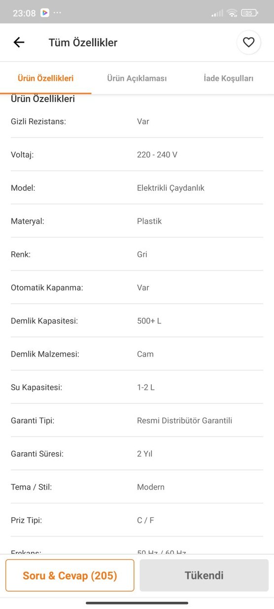 Karaca Siyah Çay Makinesi - Görsel 3