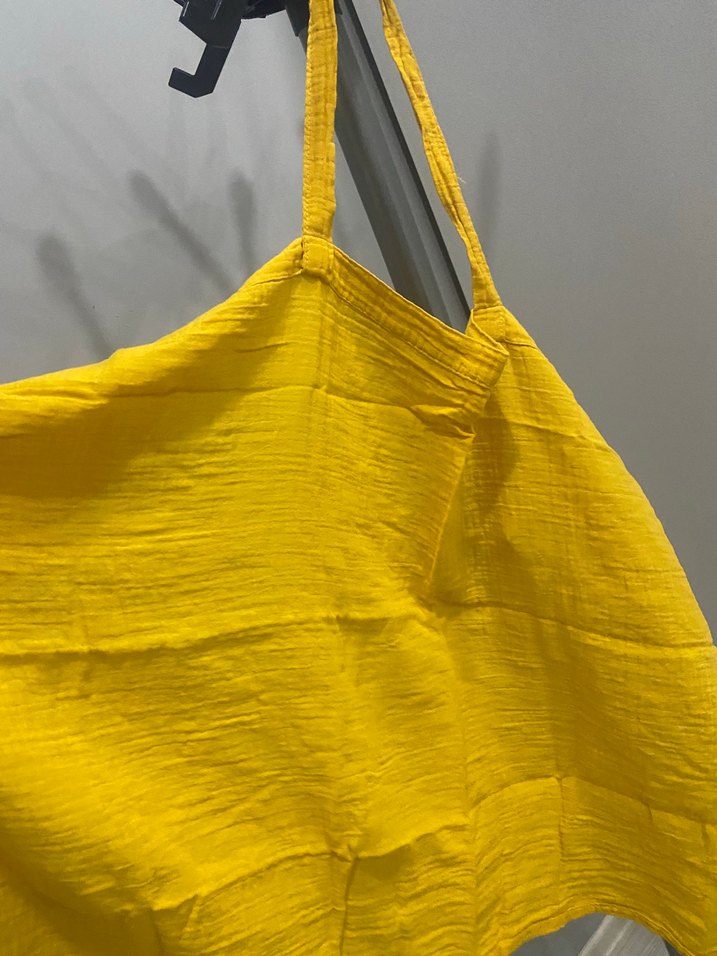 Sarı Bebek Emzirme Örtüsü - Görsel 2