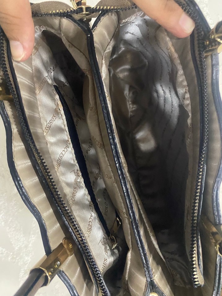 Bej Zincir Detaylı Kadın Çanta - Görsel 4