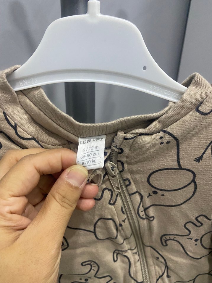 Kahverengi Desenli Bebek Tulumu - Görsel 2