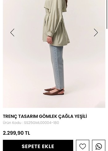 Zara çağla yeşili Kemerli Kadın gömlek