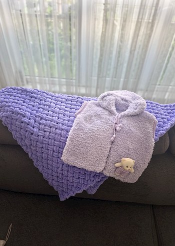 Mor Örgü Çocuk Battaniyesi - Görsel 5