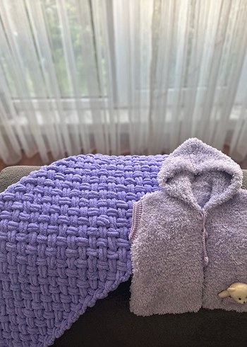 Mor Örgü Çocuk Battaniyesi - Görsel 3