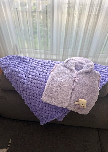 Mor Örgü Çocuk Battaniyesi - Görsel 2