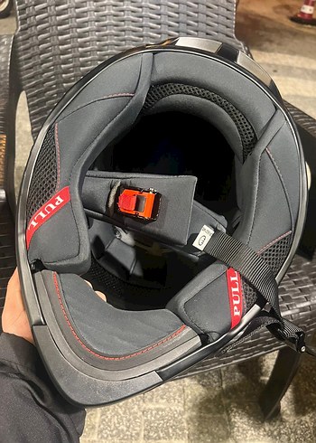 Kilitli Siyah Biker Motosiklet Kaskı - Görsel 2