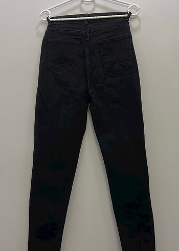 Siyah Regular Fit Kadın Denim Pantolon - Görsel 2