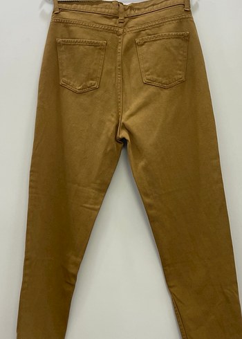 Bej Düz Kesim Kadın Midi Pantolon - Görsel 2