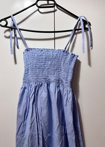 Mavi Askılı Elbise - Görsel 2